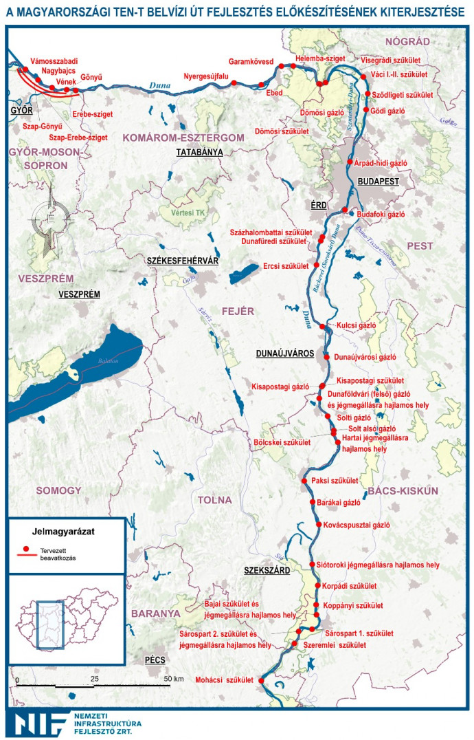 A NIF térképe a projekt előkészítéséről