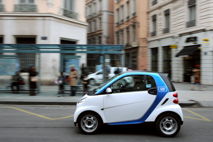 A car2go autója Lyonban. Fotó: AFP/Europress