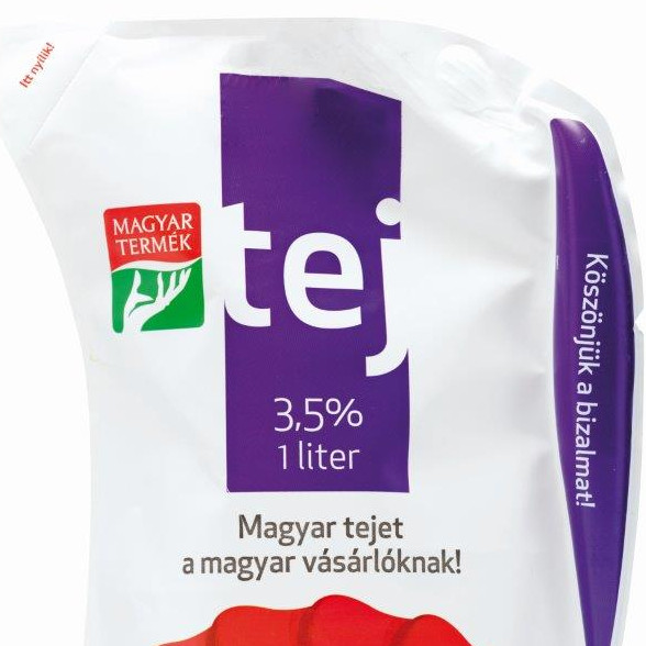 Ugyanaz a tej van minden áruházlánc saját márkás dobozában