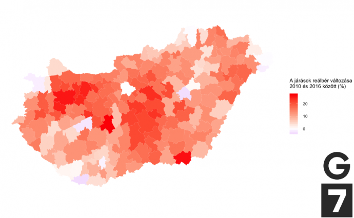 forrás: KSH Területi Statisztika 2010 & 2016