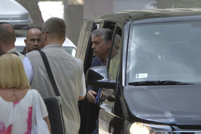 Orbán Viktor érkezése 2016-ban. Fotó: MTI/Máthé Zoltán