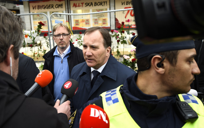 Stefan Löfven jelenlegi szociáldemokrata miniszterelnök, akinek reális esélye van a folytatásra. Fotó: AFP