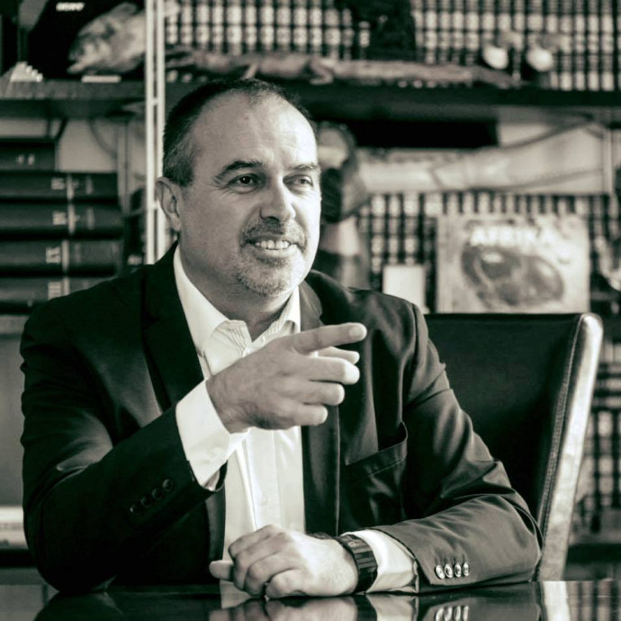 Egy fekete-fehér kép Balogh Sándor egykori Facebook-oldaláról