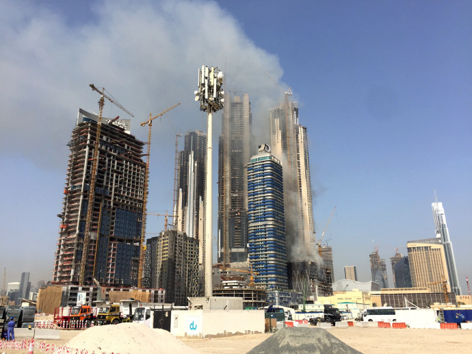 Építkezés Dubajban. Fotó: AFP