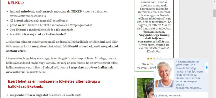 Julianna, a nőies nő, egyetért Ágostonnal