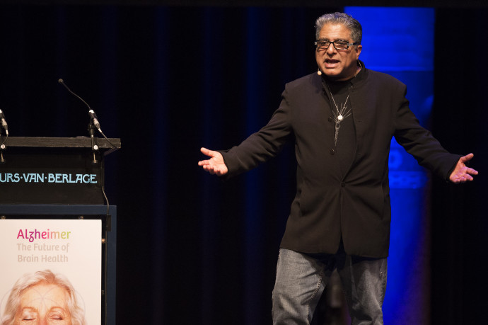 Deepak Chopra Hollandiában tart előadást. Fotó: AFP / Europress.