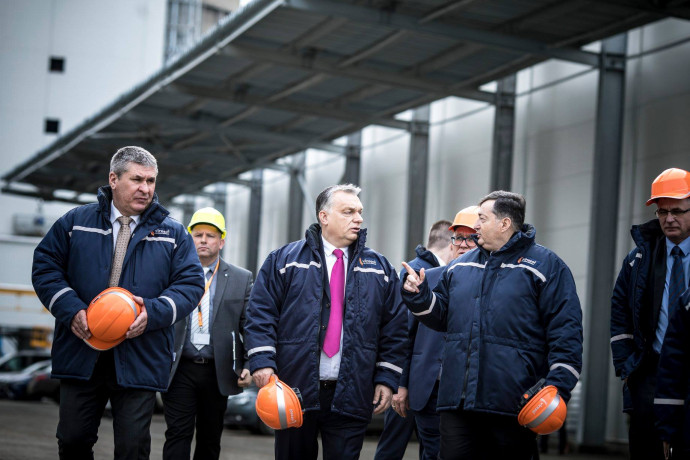 Orbán Viktor és Mészáros Lőrinc az átadón. Fotó: Facebook/Mészáros Lőrinc