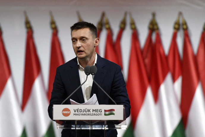 Rogán Antal a Fidesz 2017-es tisztújító kongresszusán. Fotó: Koszticsák Szilárd/MTI
