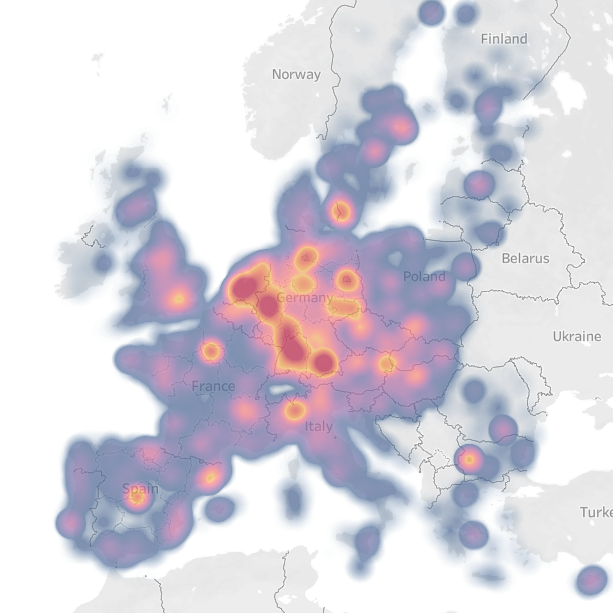 Térképre raktuk az összes játszóteret Európában, Magyarország egész jól áll