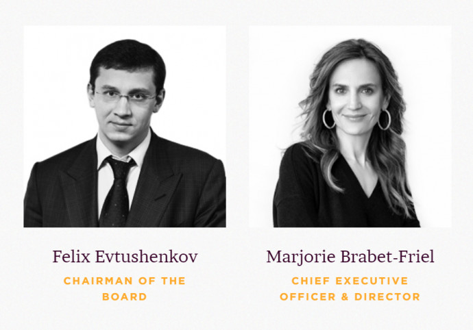 Felix Jevtusenkov, az SCP elnöke, és Marjorie Brabet-Friel, a cég ügyvezetője. Fotó: thescpgroup.com