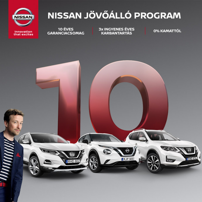 10 éves garanciacsomaggal csábít a Nissan!