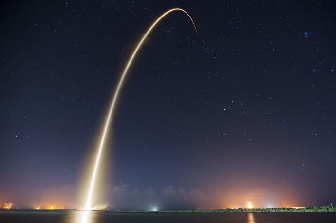 Legvégső határ, aha. (Fotó: SpaceX)