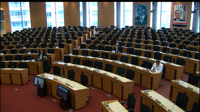 Európai parlamenti szakbizottsági ülés Brüsszelben, 2020. április 28-án. Fotó: Európai Parlament