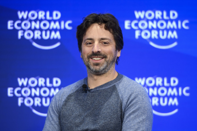 Sergey Brin a davosi World Economic Forumon 2017-ben. Fotó: AFP