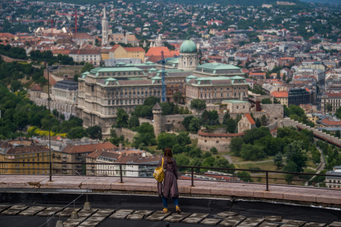 A Budavári Palota látképe a Citadella felől. Fotó: Balogh Zoltán/MTI