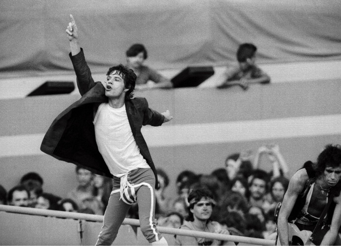Mick Jagger és a Rolling Stones koncertezik a bécsi Práter-stadionban 1982-ben. Fotó: VOTAVA / IMAGNO / APA-Picture Desk via AFP