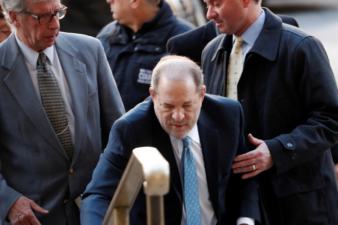 Harvey Weinstein érkezik a bíróságra New Yorkban 2020 februárjában.Lucas Jackson / Reuters