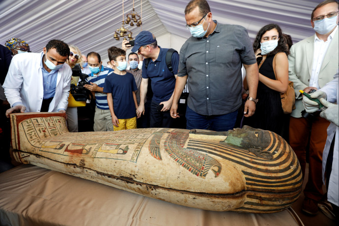59 érintetlen szarkofágot találtak Egyiptomban