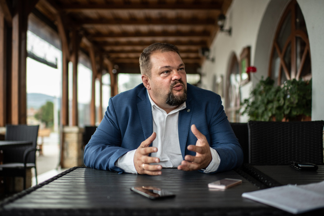 Bíró László a Telexnek adott interjúja közbenFotó: Bődey János / Telex