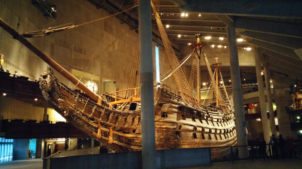 A felújított Vasa a stockholmi Vasa-múzeumban Fotó: Stöckert Gábor / Telex