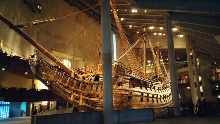 A felújított Vasa a stockholmi Vasa-múzeumban Fotó: Stöckert Gábor / Telex
