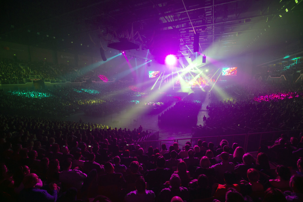 A Visual Europe Group által szervezett koncert a Papp László Sportarénában 2016-ban.Fotó: Mohai Balázs / MTI