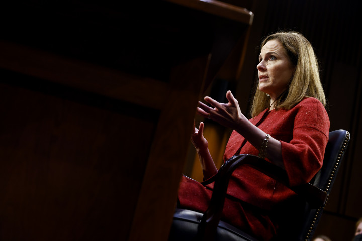 Amy Coney Barrett szenátusi meghallgatása a szenátus igazságügyi bizottsága előtt 2020. október 13-ánFotó: Samuel Corum / Getty Images / AFP