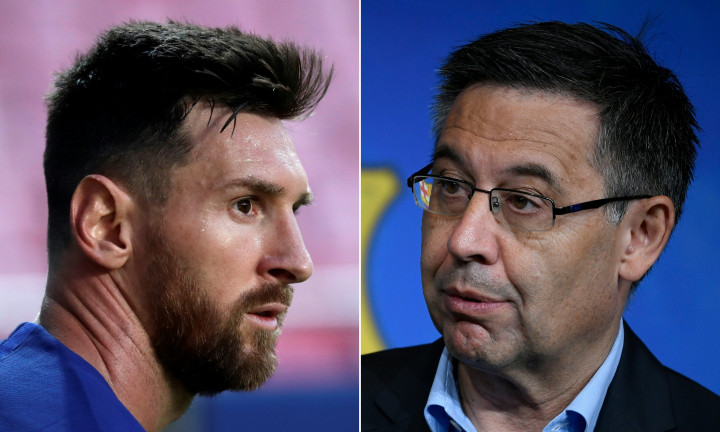 Messi és Bartomeu, Fotó: AFP (Lluis Gene, Manu Fernandez)