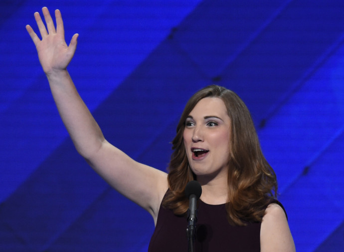 Sarah McBride 2016-ban – Fotó: Saul Loeb / AFP