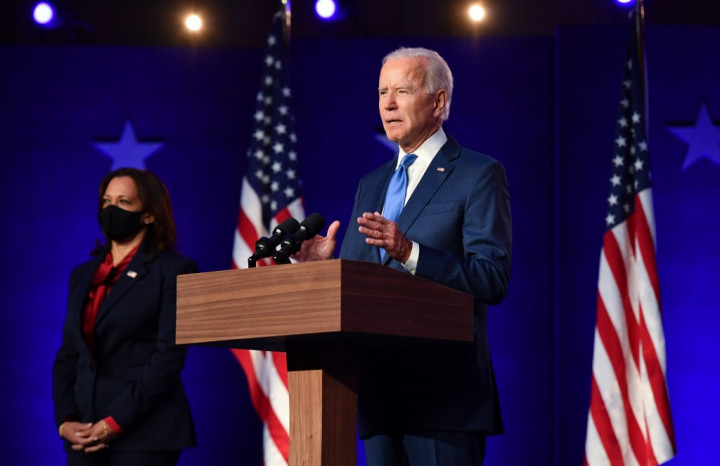 Joe Biden beszédet mond Wilmingtonban november 6-án esteFotó: Angela Weiss / AFP