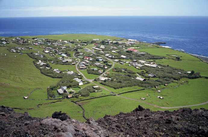 A Tristan da Cunha sziget – Fotó: Geoff Renner / Robert Harding Heritage / robertharding via AFP