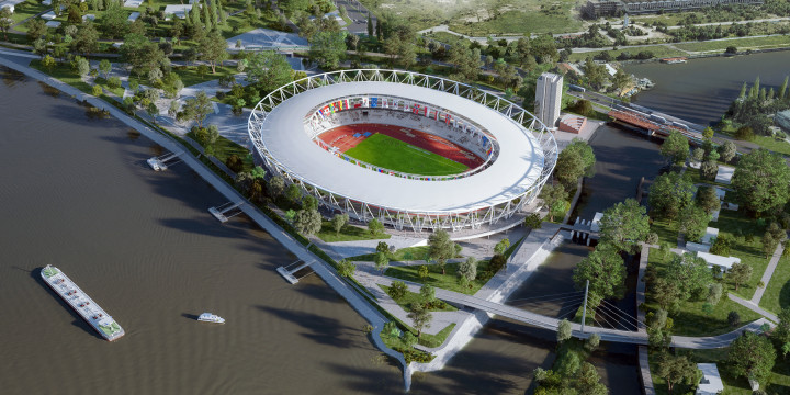 A stadion látványterve – Forrás: Kiemelt Kormányzati Beruházások Központja