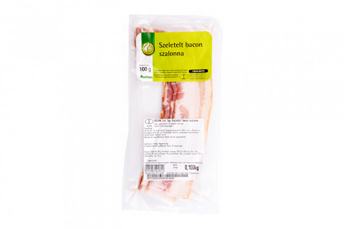 Visszahívták a forgalomból az Auchan Tuti Tipp szeletelt baconszalonnát
