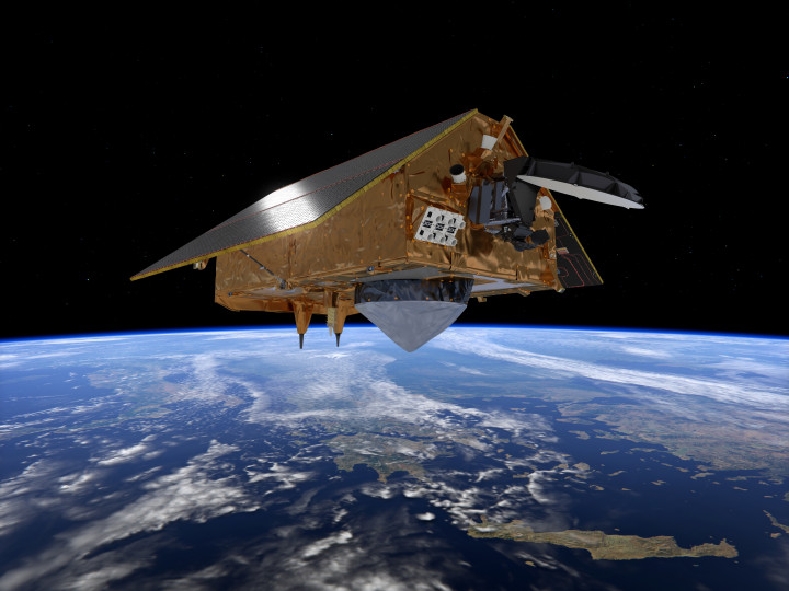 A Sentinel-6 műhold – Fotó: ESA / AFP