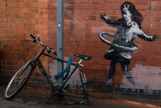 Egy eltűnt biciklironcs miatt keseredtek el Nottinghamben, mert nélküle nem az igazi a Banksy-graffiti