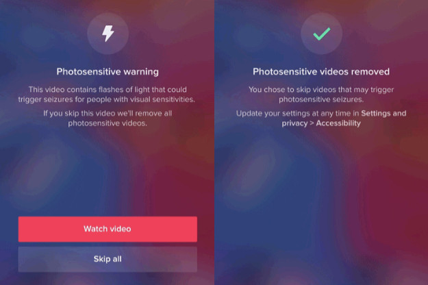 Epilepszia-figyelmeztetésen dolgozik a TikTok