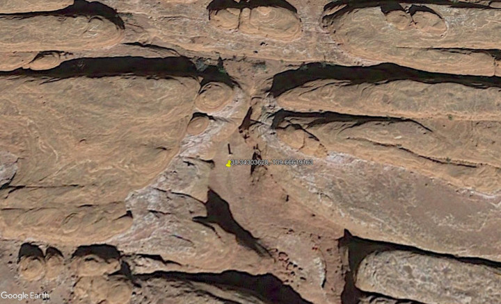 A titokzatos fémoszlop műholdképenFotó: Google Earth
