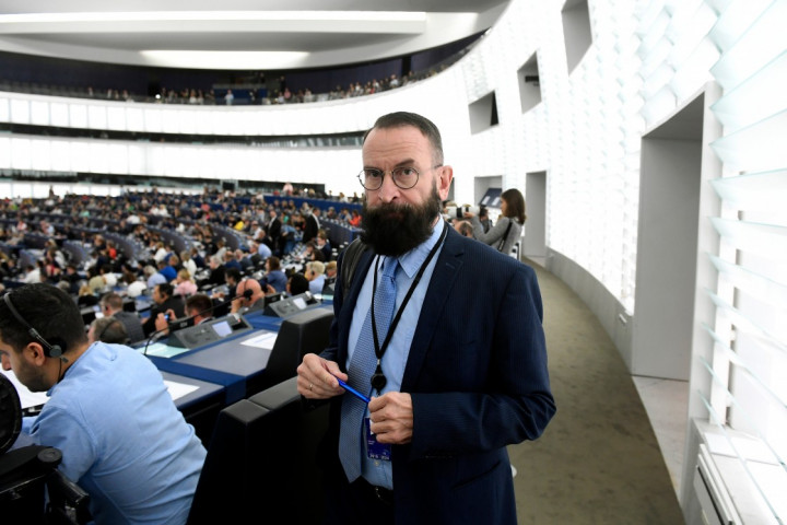 József Szájer in the European Parliament on 16 July 2019. Photo: Szilárd Koszticsák / MTI