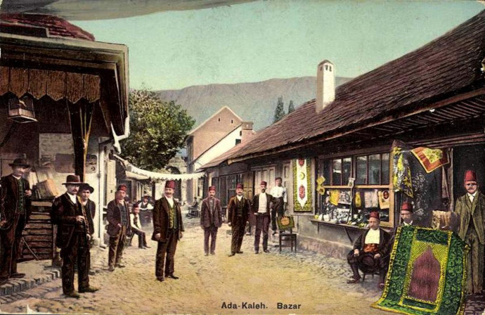 Ada Kaleh bazárja 1912-ben