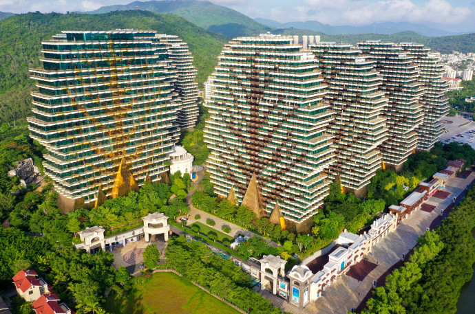 Fákat formázó hotelépületek a kínai SanyábanFotó: Huang Dou / Imaginechina via AFP