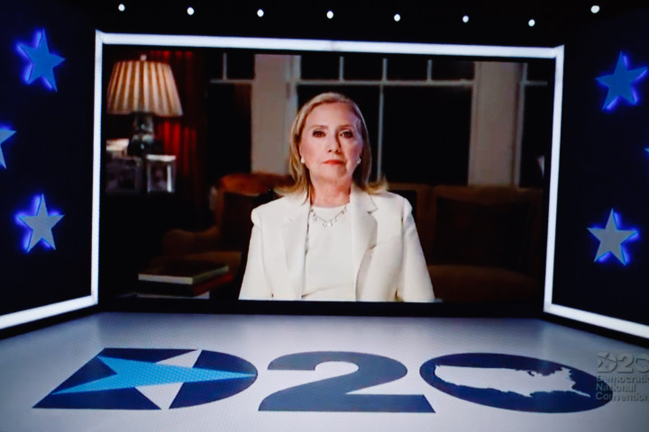 Hillary Clinton felszólal a virtuális 2020-as Demokrata Nemzeti Kongresszuson 2020. augusztus 20-án – Fotó: David Cliff / NurPhoto / Getty Images