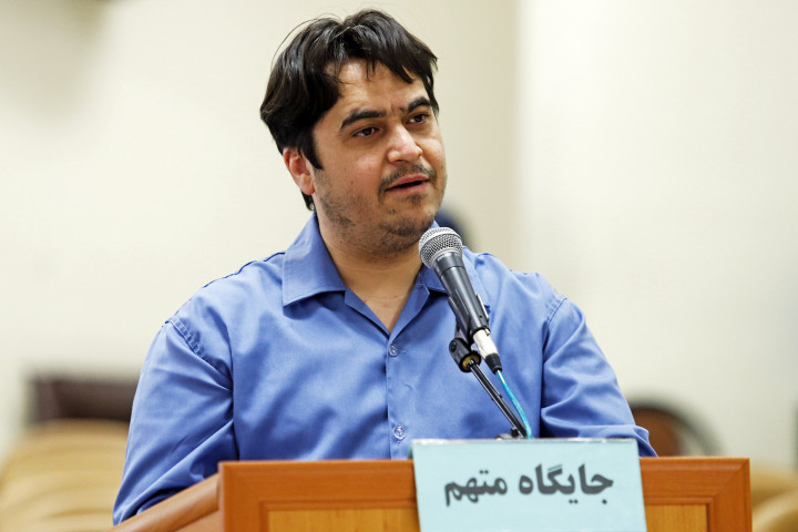 Ruhollah Zam a kihallgatásán júniusban – Fotó: Ali Shirband / Mizan News Agency / AFP
