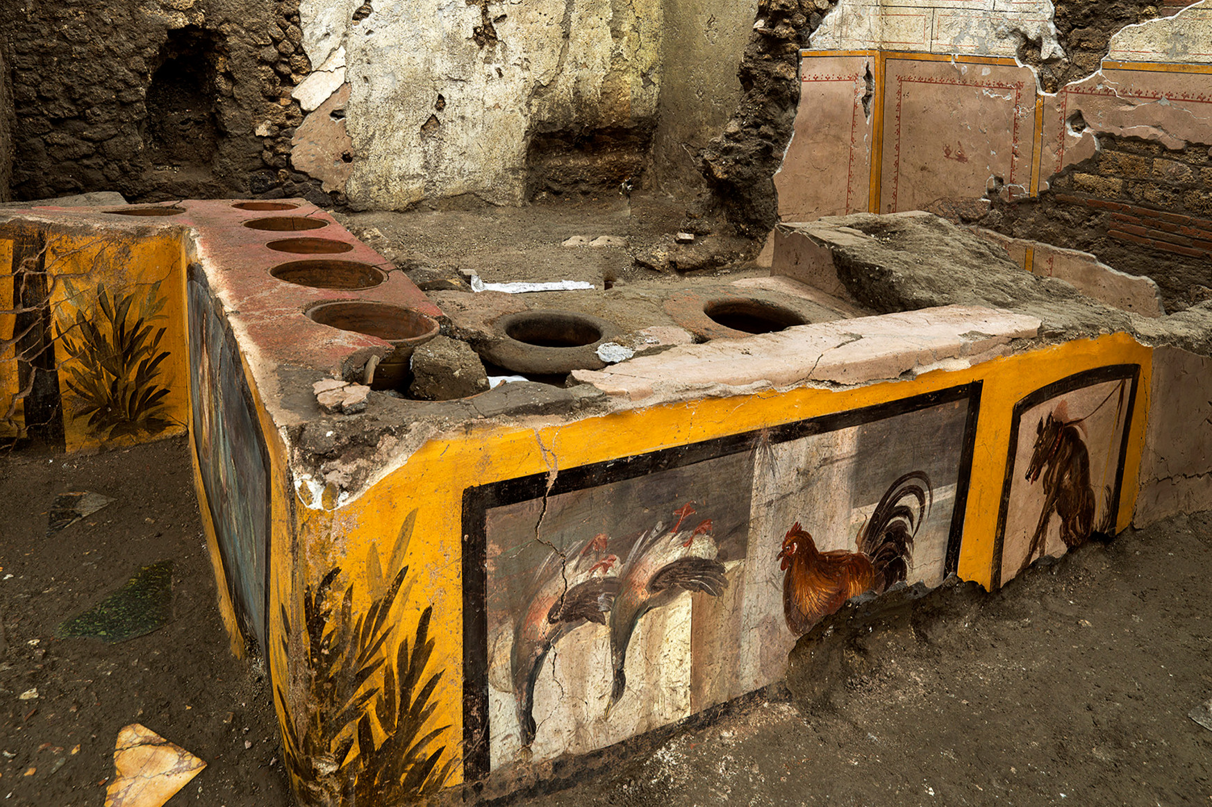Ókori gyorsétkezde maradványait tárták fel Pompejiben