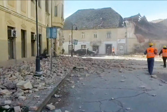 Horvát földrengés: Petrinja központja szinte teljesen összedőlt