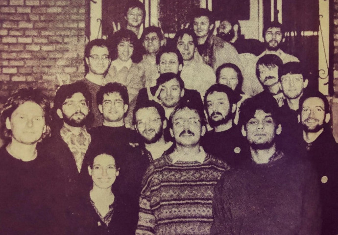 A Fidesz első parlamenti frakciója 1990-ben. Fotó Orbán Viktor/Facebook