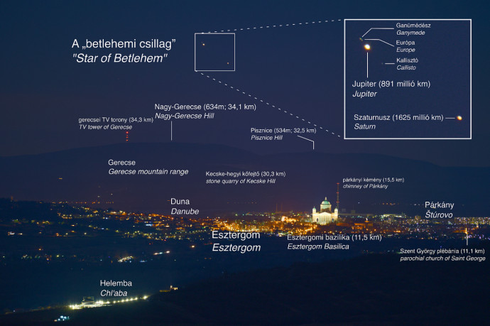 Karácsonykor olyan közel volt egymáshoz a Jupiter és a Szaturnusz, mint utoljára 400 éve