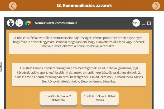 A nőket jobban érdekli az étel-ital, mint a politika, mondja a 11. osztályos nyelvtantankönyv