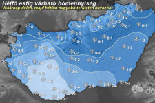 Az ország délnyugati részében akár 10 centi hó is eshet