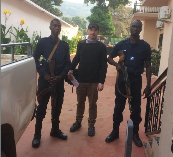 Samu Tamás Gergő Afrikában Forrás: Samu Tamás Instagram-oldala