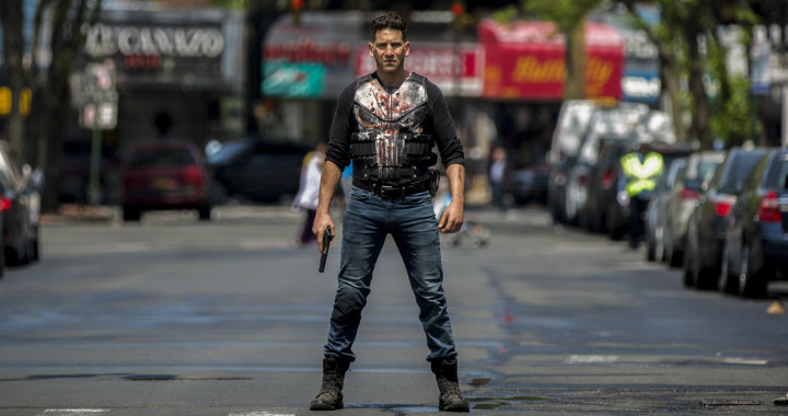 Jon Bernthal a Megtorló szerepében a Netflix Punisher című sorozatában – Fotó: Netflix